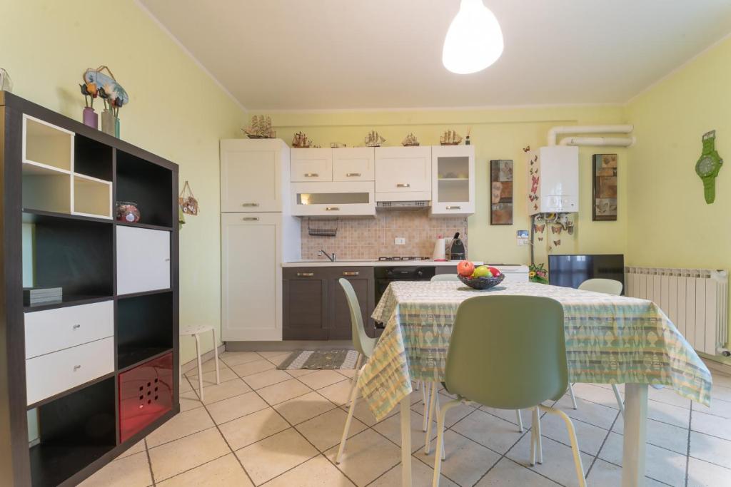 Kuchyň nebo kuchyňský kout v ubytování Verde lido adriano vista mare