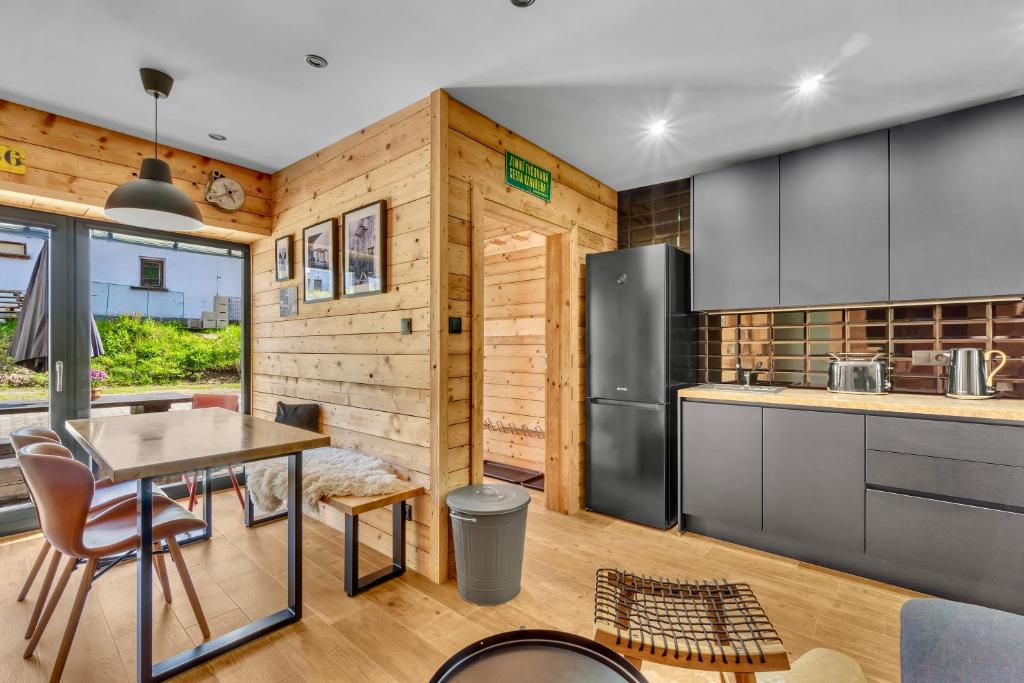 Kuchyň nebo kuchyňský kout v ubytování Apartments Von-Roll