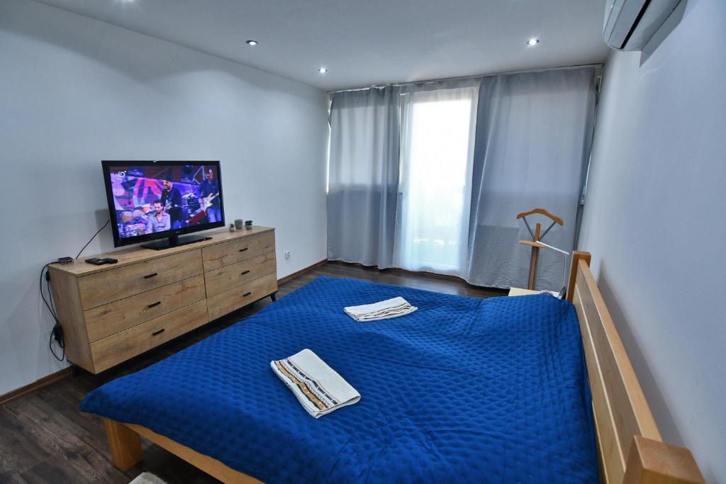 TV a/nebo společenská místnost v ubytování Apartmán Zemplínská šírava