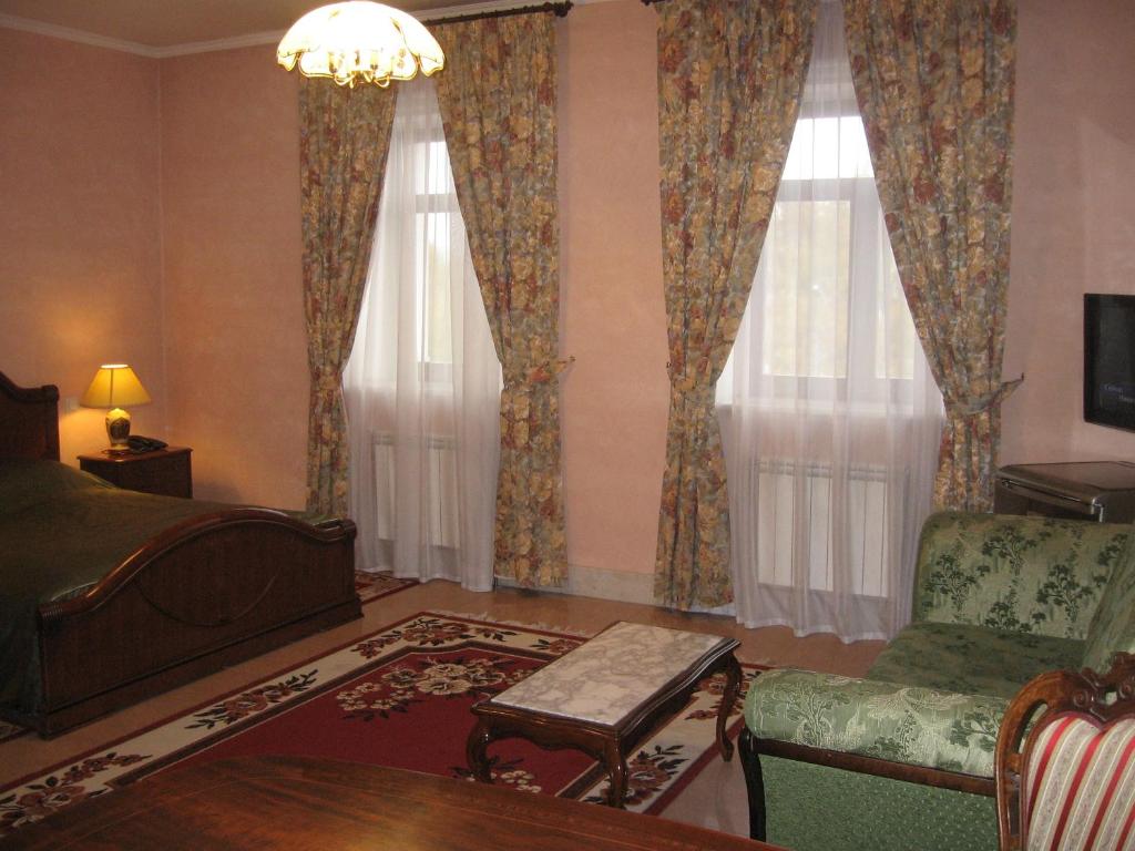 TV a/nebo společenská místnost v ubytování Giuseppe Hotel