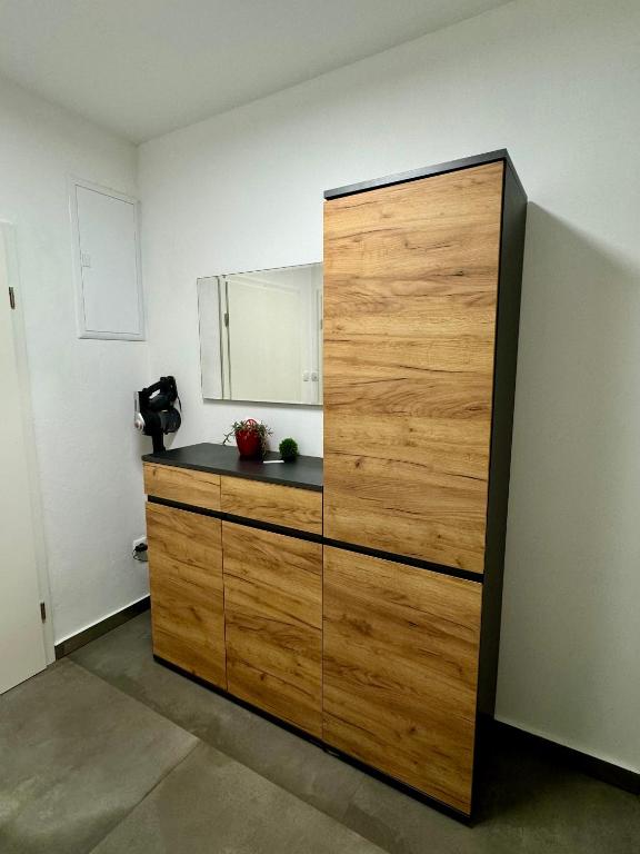 Kuchyň nebo kuchyňský kout v ubytování Enna Apartment A Meerblick perfect location
