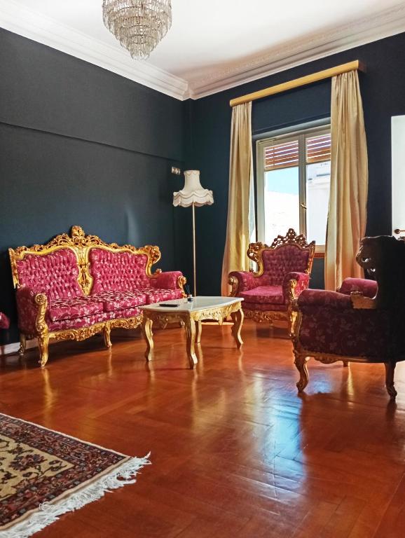 Posezení v ubytování IRIS baroque apartment