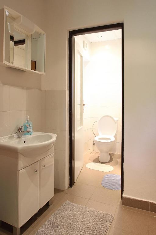 Koupelna v ubytování Apartmány HABURA