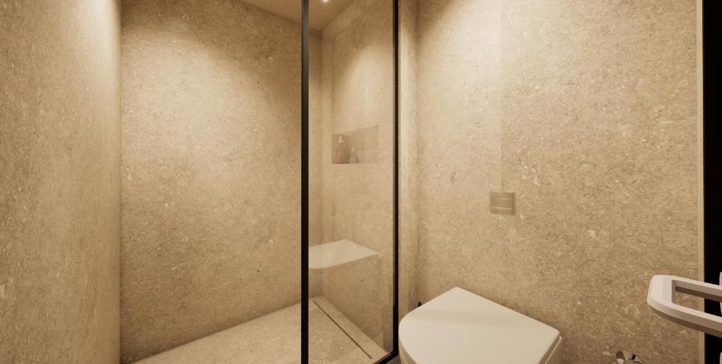 Koupelna v ubytování Ano Kampos Hotel