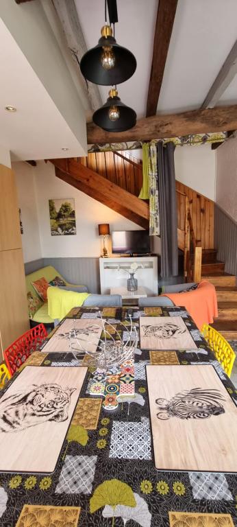 Posezení v ubytování L'Hermine Occitane B&B