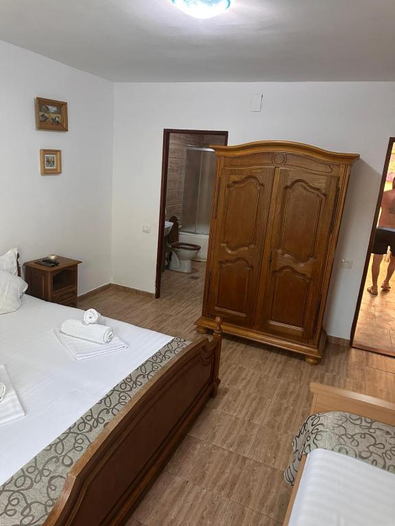 Postel nebo postele na pokoji v ubytování Casa Donau Beach