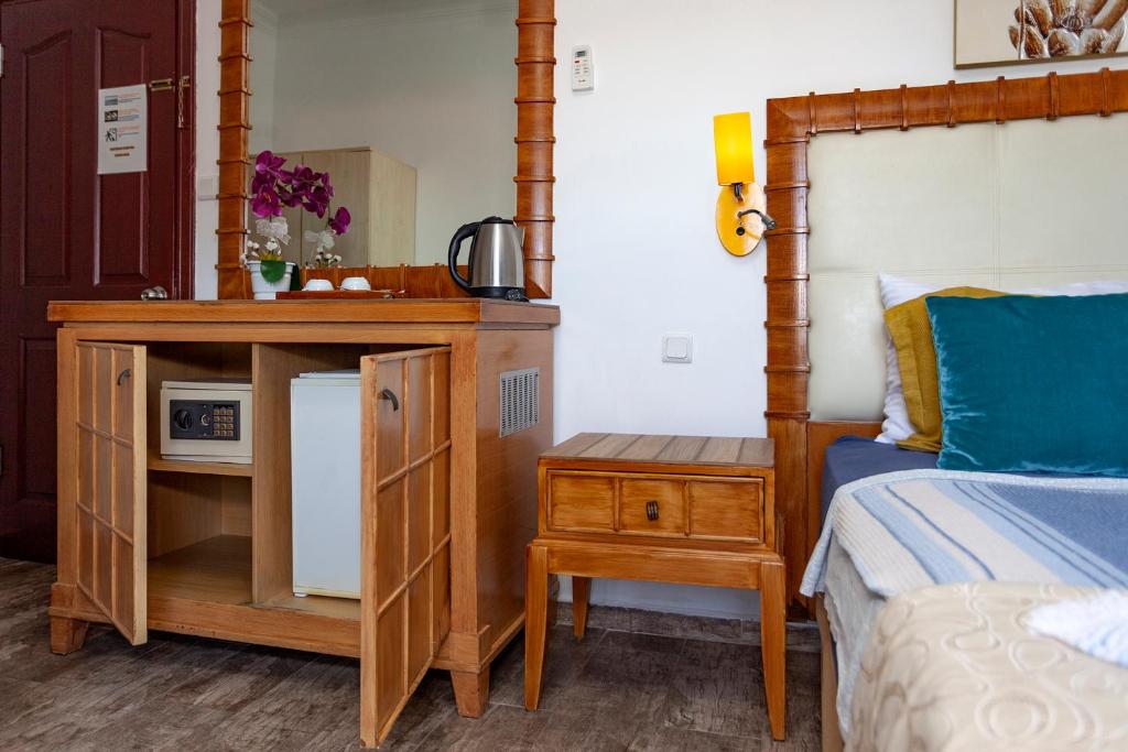 Kuchyň nebo kuchyňský kout v ubytování London Hotel