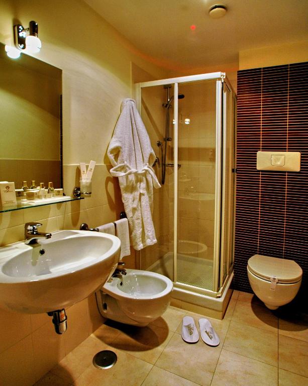 Koupelna v ubytování Hotel Sisto V