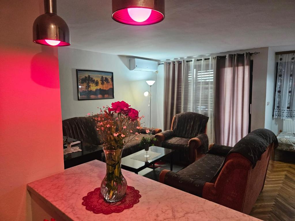Posezení v ubytování Apartmani, sobe Žiža