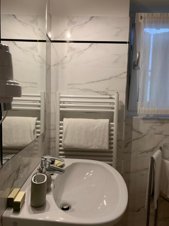 Koupelna v ubytování Agritur Stefenelli