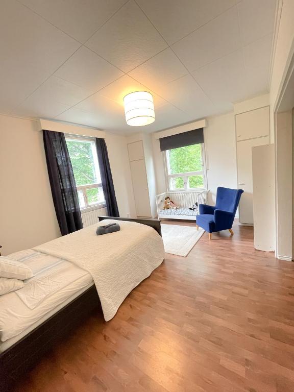 Vuode tai vuoteita majoituspaikassa Lindallén Guest House