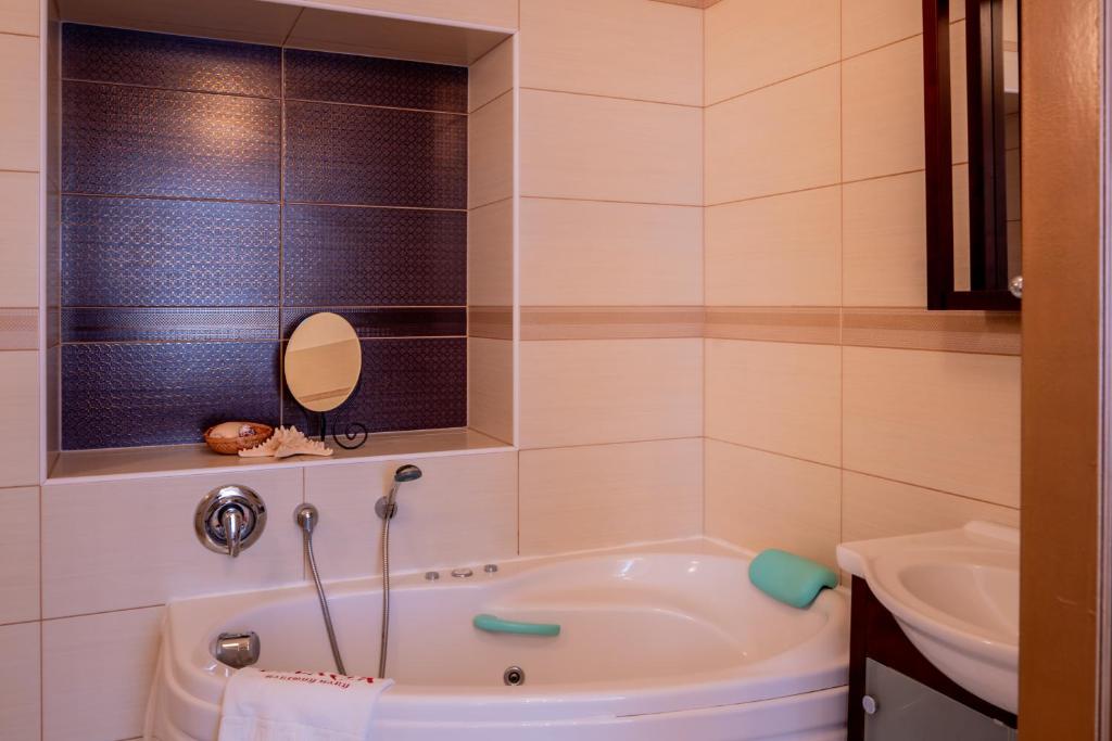 Koupelna v ubytování Hotel Praga