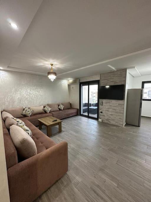 Posezení v ubytování appartement moderne vue piscine