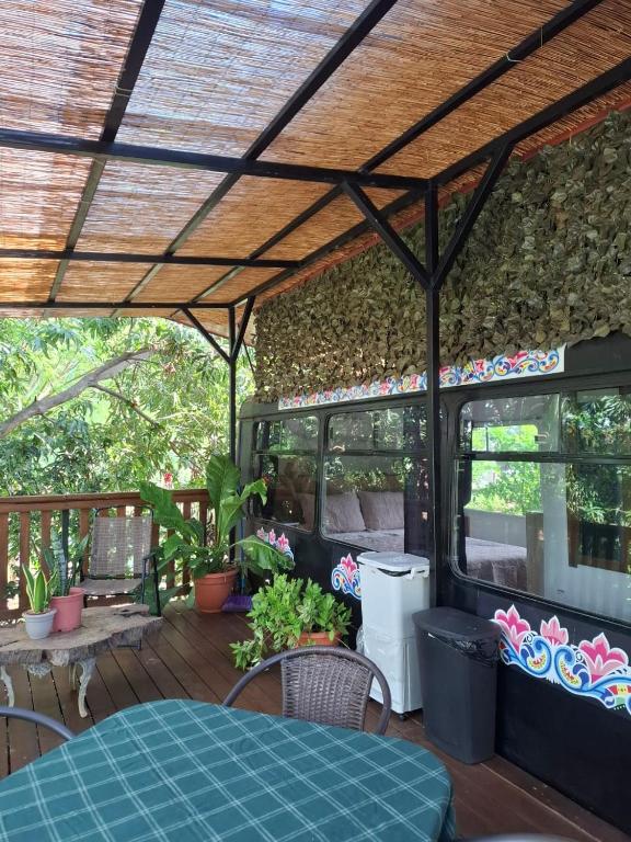 Zahrada ubytování Casa Bus los Guanacastes