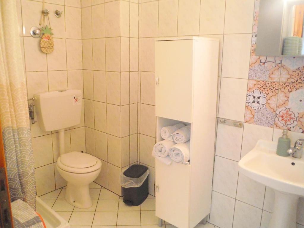 Koupelna v ubytování Port Rooms Pet Friendly