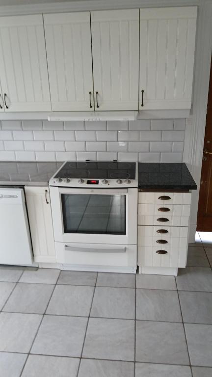Kuchyň nebo kuchyňský kout v ubytování Stenrös Smögen Centralt, stora rum