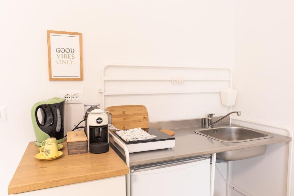 Kuchyň nebo kuchyňský kout v ubytování Mentana Guest House