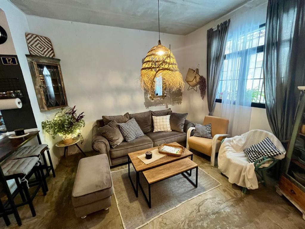 Χώρος καθιστικού στο Casa Cercana