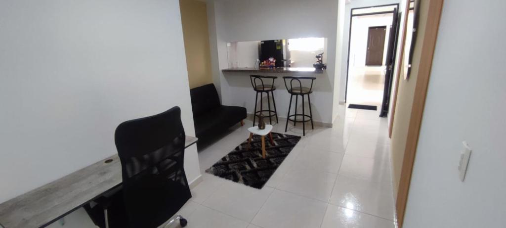 TV a/nebo společenská místnost v ubytování Privado y fascinante Apartaestudio San Alonso