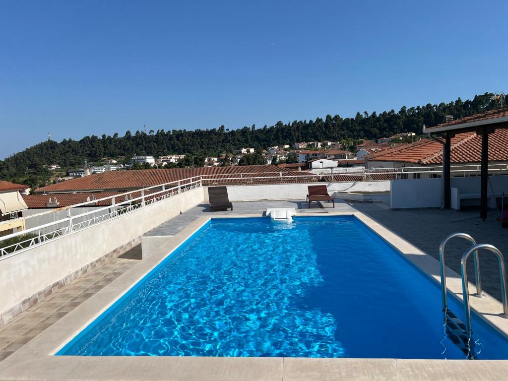 The swimming pool at or close to Kriopigi dimis and efis 1