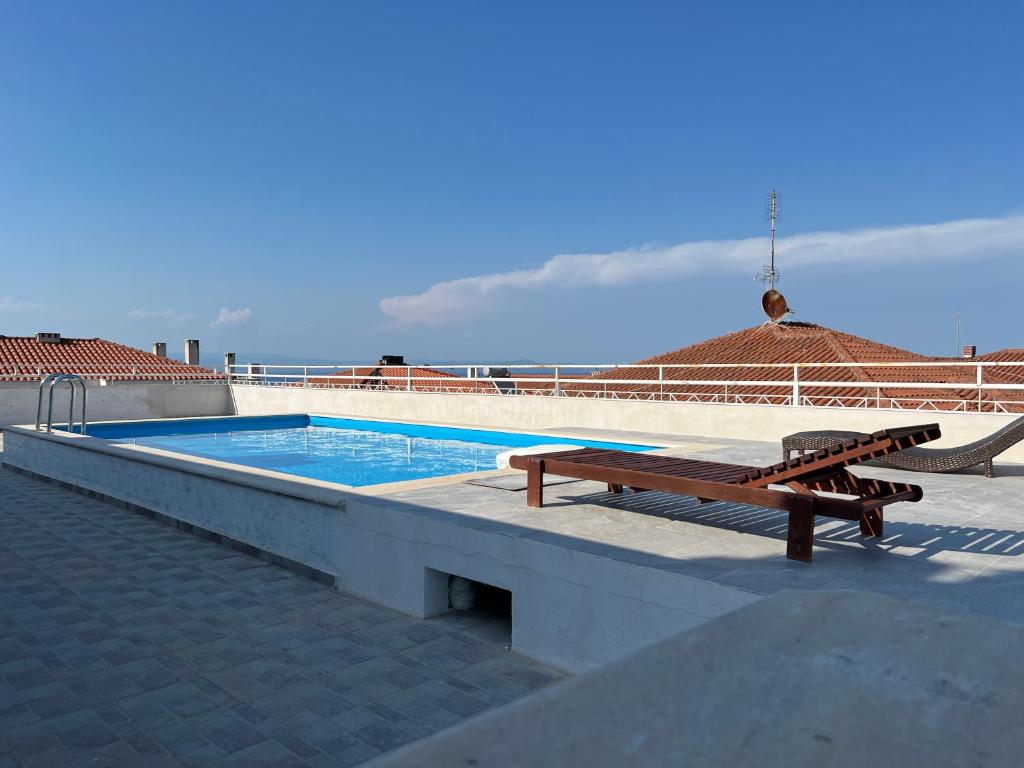 The swimming pool at or close to Kriopigi dimis and efis 1