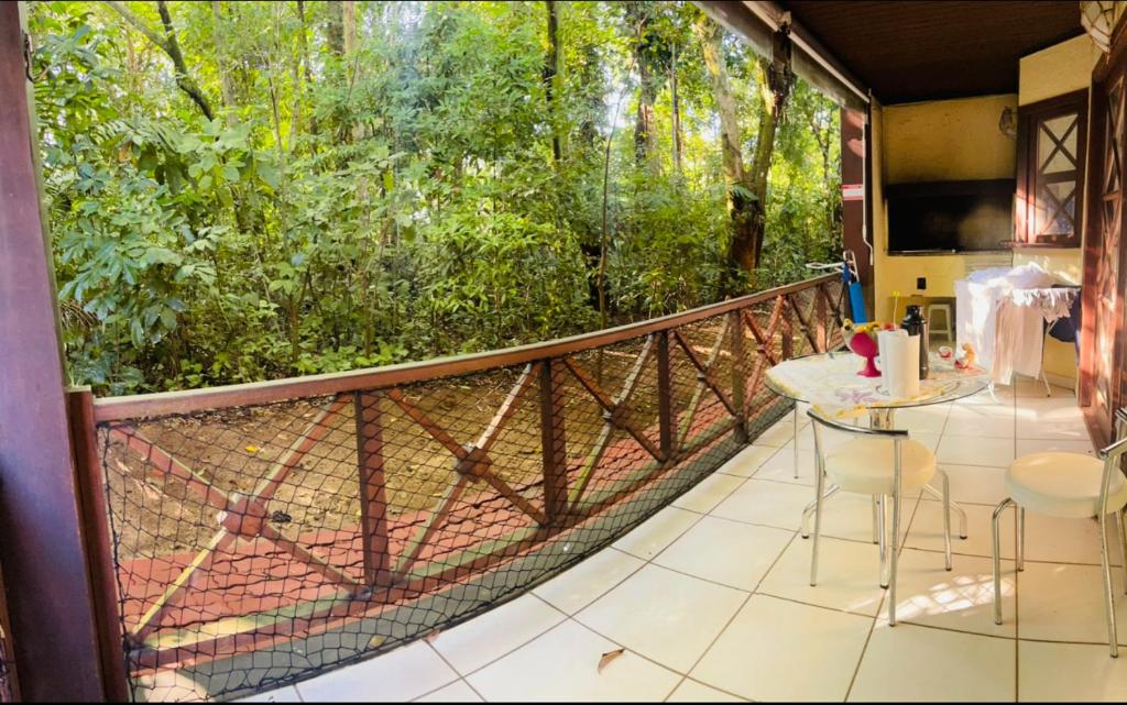 Μπαλκόνι ή βεράντα στο Maresias Cond Club Alto padrão Frente Praia