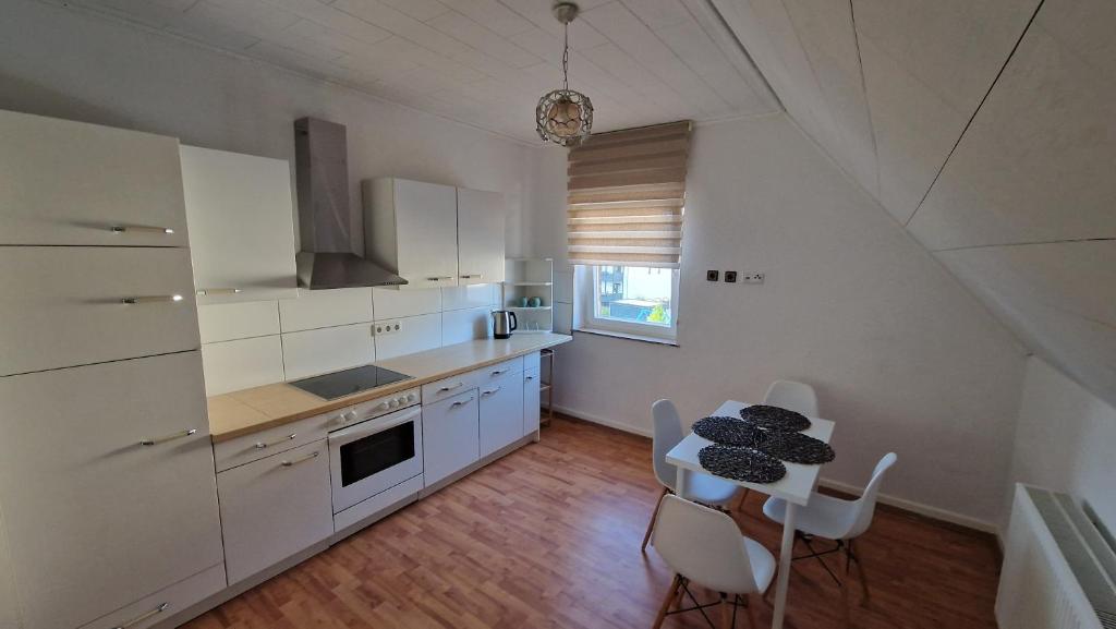 Kuchyň nebo kuchyňský kout v ubytování Canim Appartement