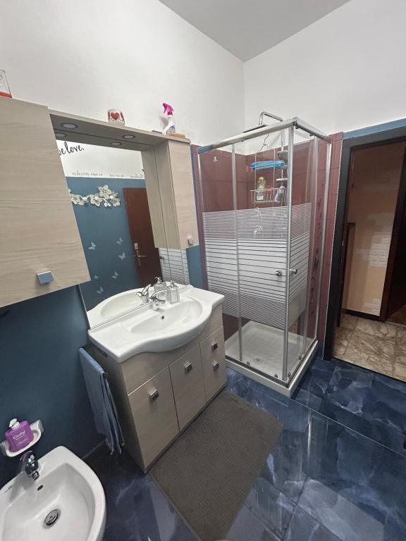 Koupelna v ubytování A casa di Lou