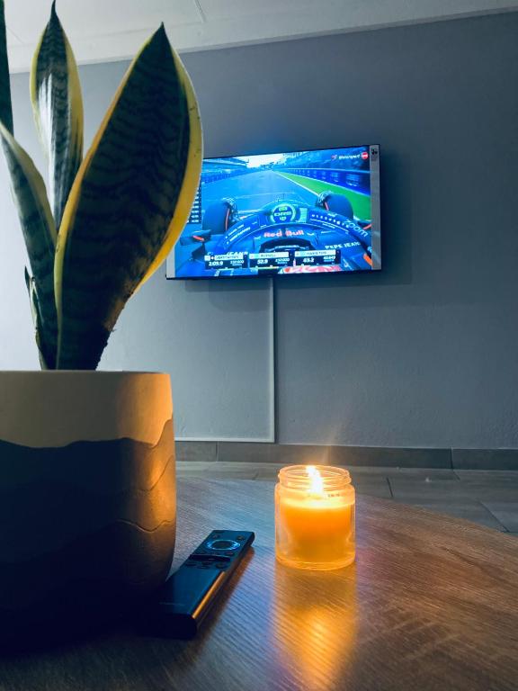 TV a/nebo společenská místnost v ubytování 23 On Jupiter