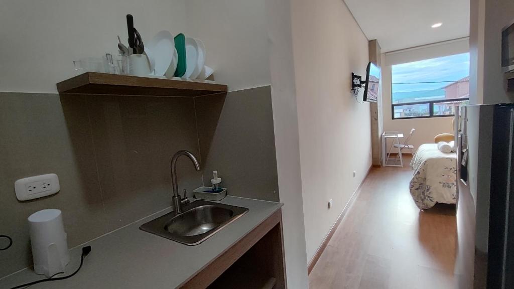 Koupelna v ubytování La Milla, Lofts