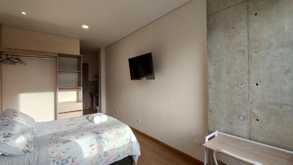 TV a/nebo společenská místnost v ubytování La Milla, Lofts
