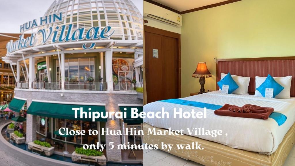 Postel nebo postele na pokoji v ubytování Thipurai Beach Hotel