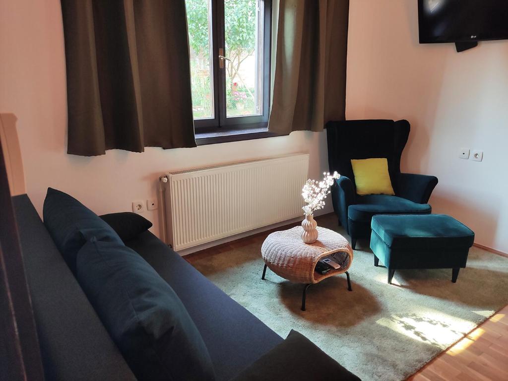 Część wypoczynkowa w obiekcie Zagreb Creative Apartments APP 4