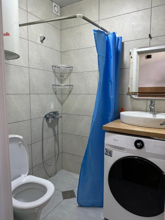 Koupelna v ubytování Kokhta Villa In Bakuriani