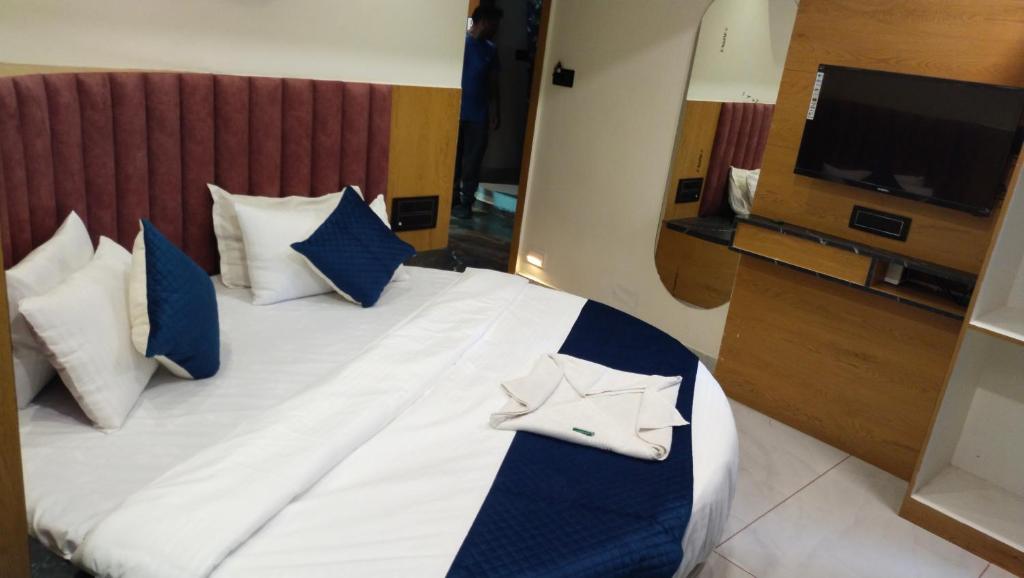 Postel nebo postele na pokoji v ubytování HOTEL CAMPUS
