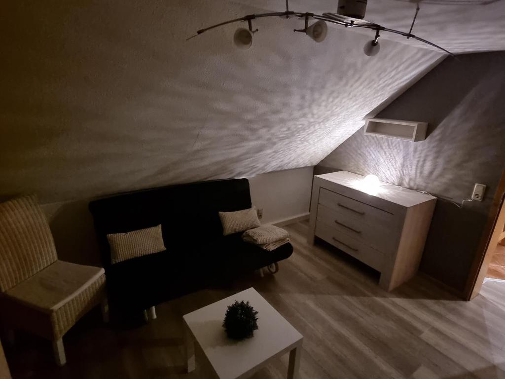 Posezení v ubytování FeWo Kallenbach