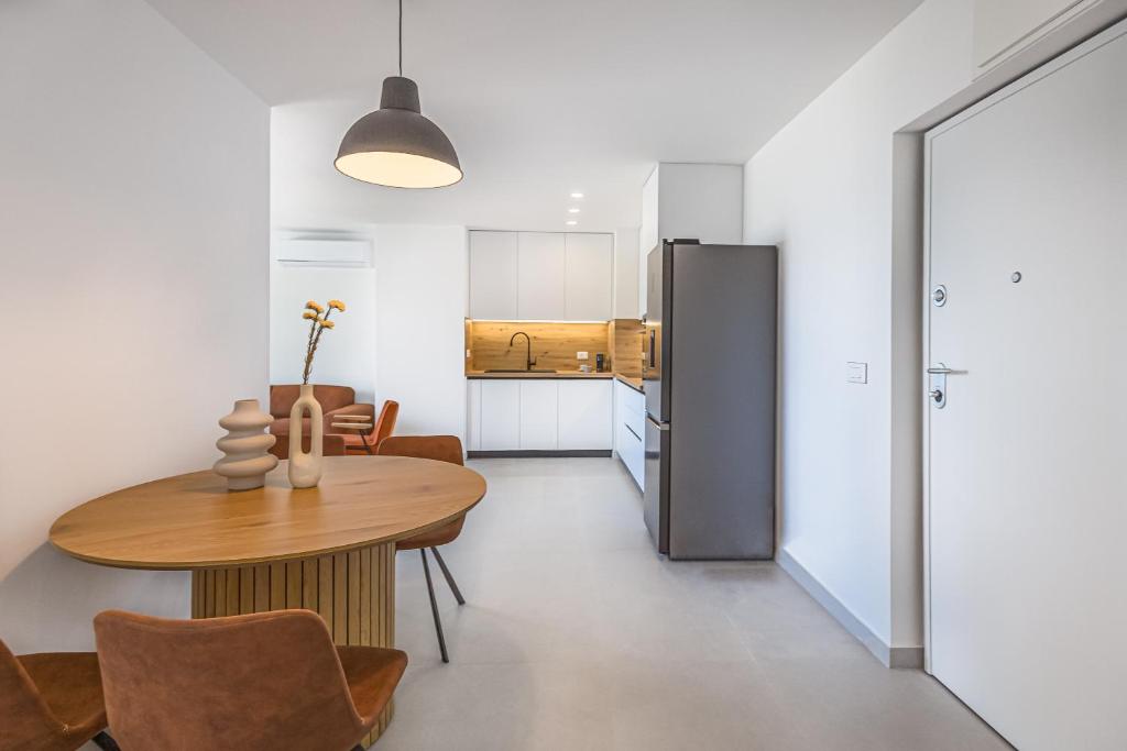 Kuchyň nebo kuchyňský kout v ubytování Skyline Suite
