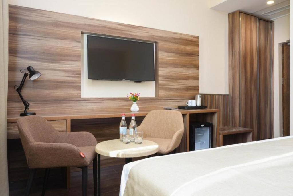 TV a/nebo společenská místnost v ubytování Nacho Hotel Yerevan