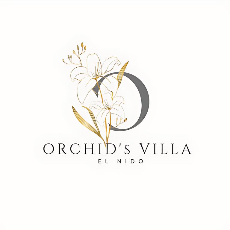a logo for a herbal company with a flower at Orchids Villa Elnido in El Nido