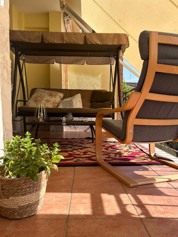 Posezení v ubytování A Casa di Lu' Elegant Rooms