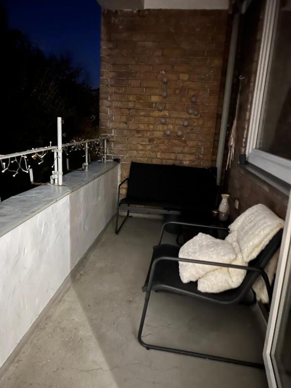 Balkoni atau teres di Stadtnahe Wohnung in Hannover