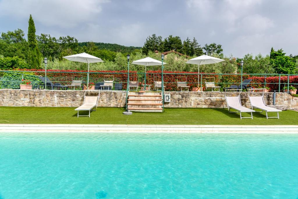 Bazén v ubytování Il Cerro La Capanna Piano Primo nebo v jeho okolí