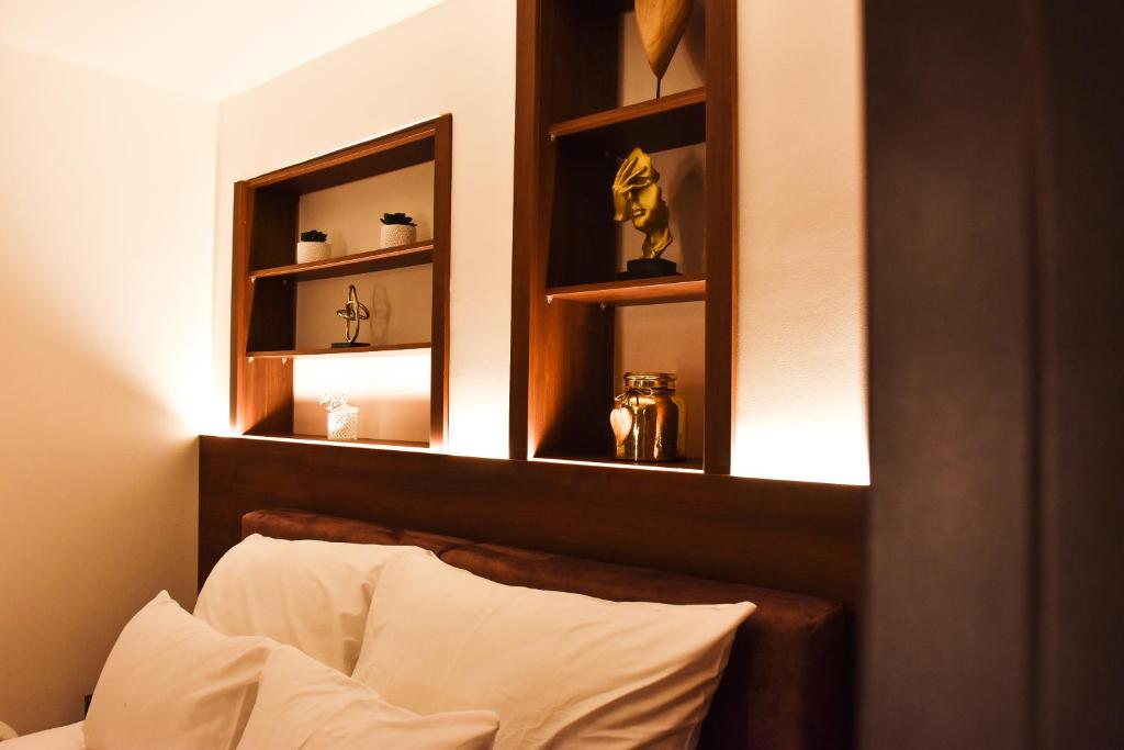 Postel nebo postele na pokoji v ubytování JR Piran B&B