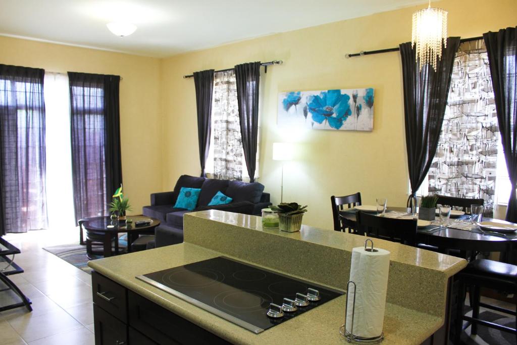 Posezení v ubytování Eclipse Suite Guest Apartment