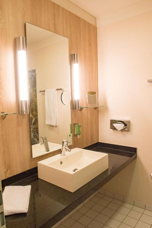 Koupelna v ubytování Livenwork Hotel & CoWorking GVZ Ingolstadt