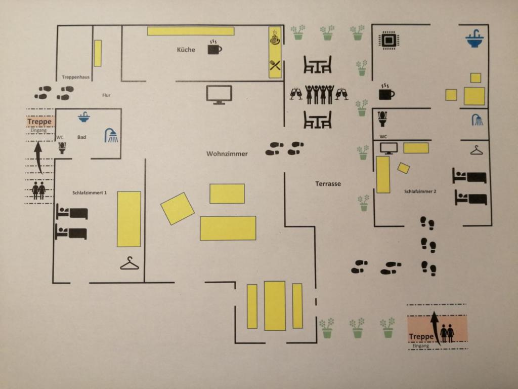 Půdorys ubytování Cochem Ferienwohnung Scheuer