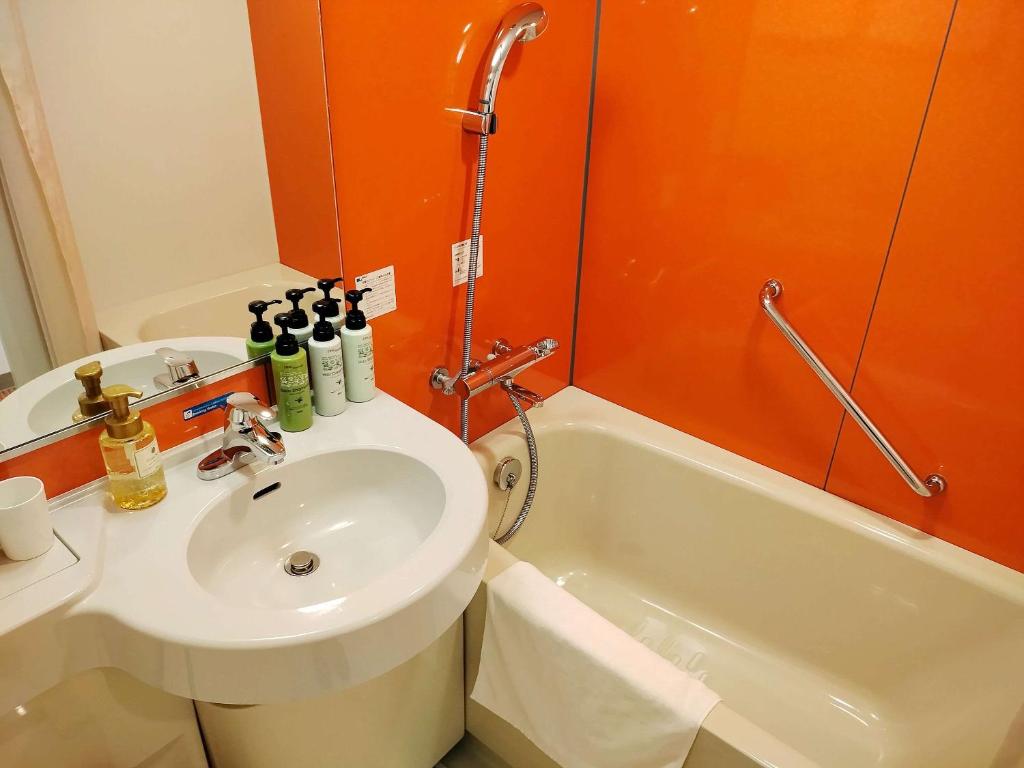 Koupelna v ubytování Comfort Inn Kofu Isawa