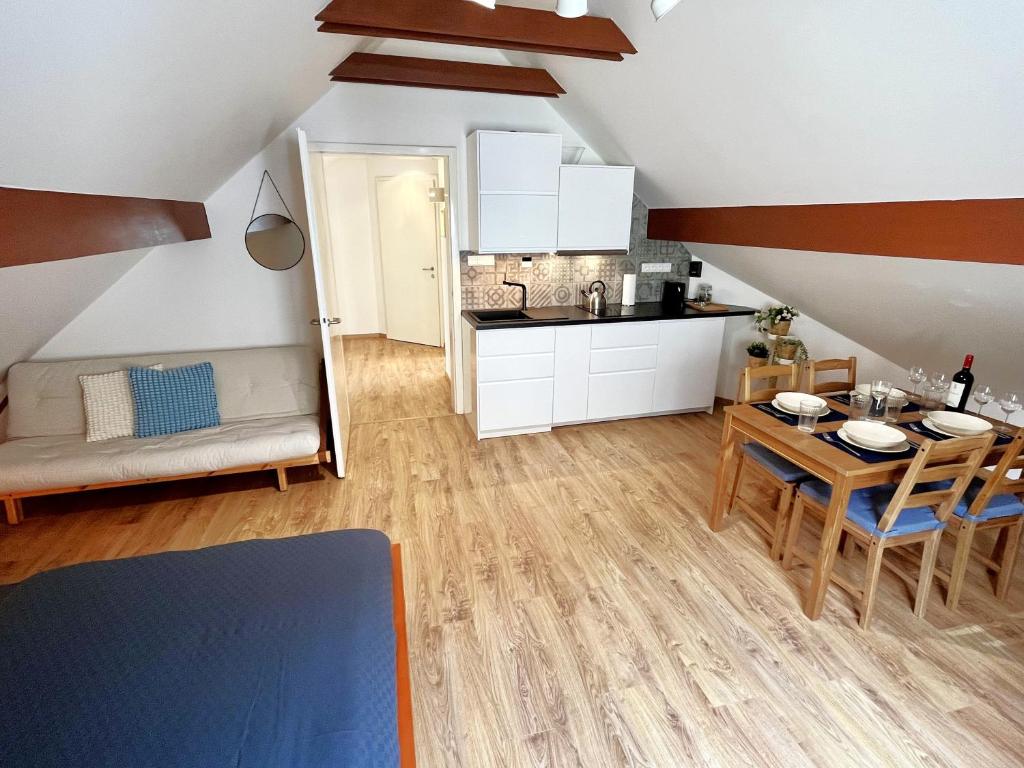 Kuchnia lub aneks kuchenny w obiekcie Apartmány Dlouhá