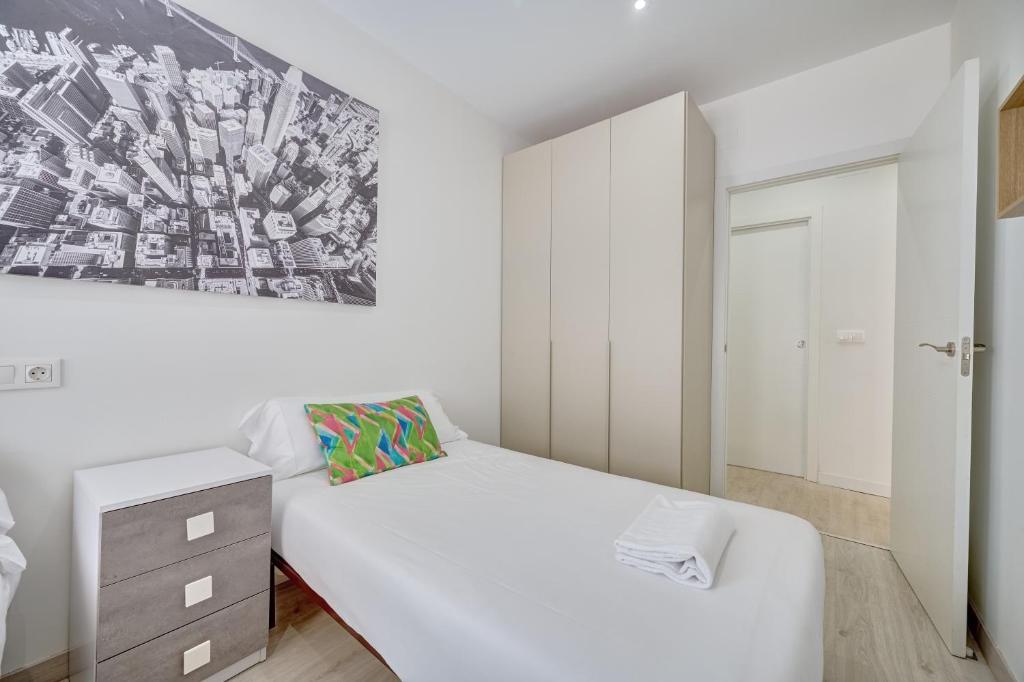 Postel nebo postele na pokoji v ubytování Apartamento Las Terrazas del Ayuntamiento by Clabao