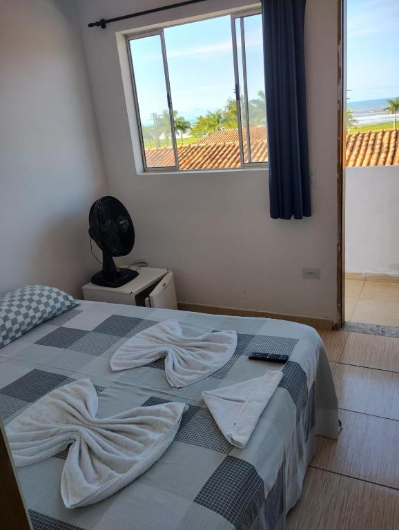 Postel nebo postele na pokoji v ubytování Pousada Beach Porto Novo